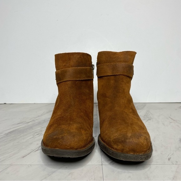 New! Born Morocco Brown Distressed Suede Bootie 6 1/2 - Picture 2 of 14